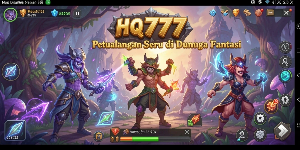 Screenshot dari gameplay petualangan seru HQ777.