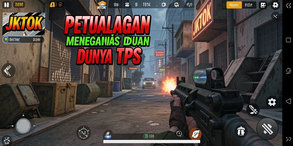 Gameplay seru dalam JKTOK dengan aksi TPS yang intens.