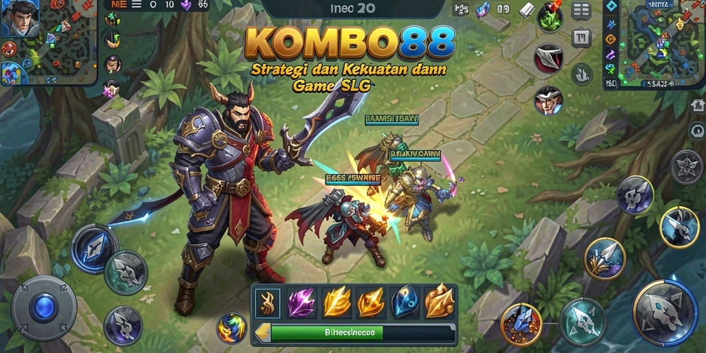 Tampilan gameplay KOMBO88 yang menegangkan dan strategis.