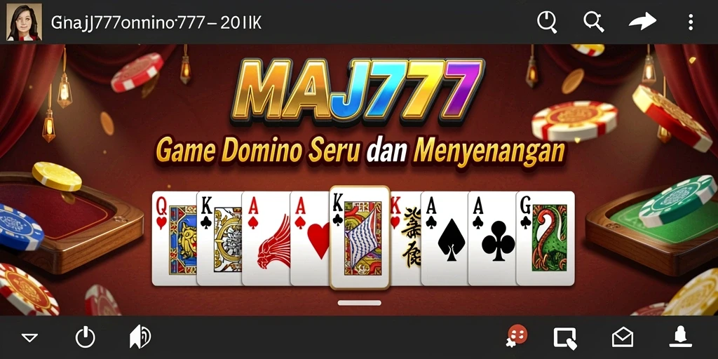 Tampilan gameplay seru dari MAJ777 game Domino yang menantang.