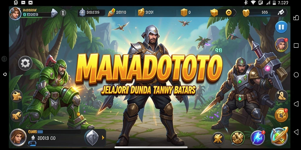 Tampilan gameplay <strong>MANADOTOTO</strong> yang menampilkan dunia terbuka yang kaya dan dinamis.