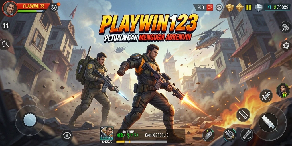 Tangkapan layar dari gameplay PLAYWIN123 yang penuh aksi.