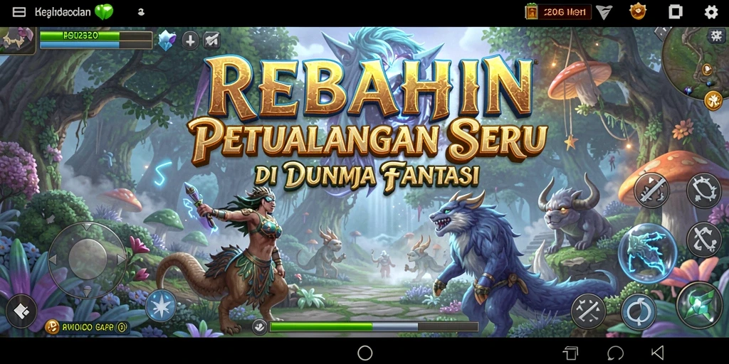 Tampilan gameplay REBAHIN yang penuh petualangan dan eksplorasi.