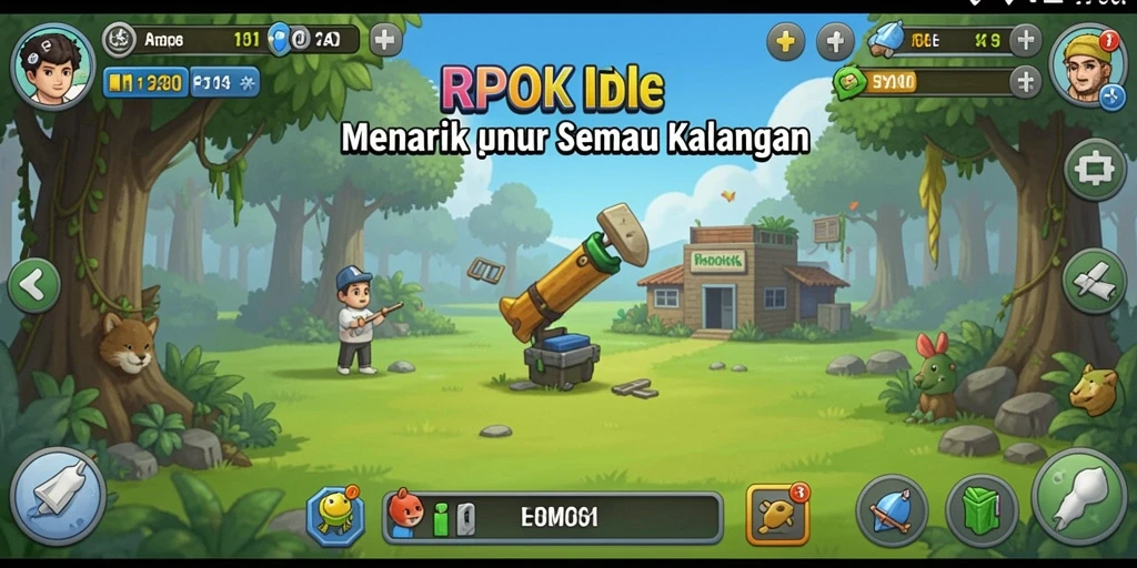 Tampilan gameplay RPOK yang menarik dengan elemen Idle.