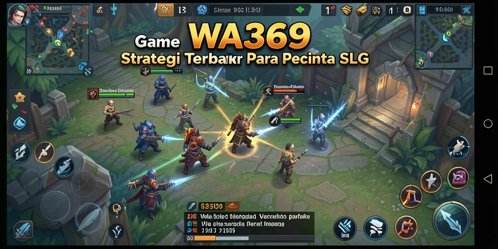 Screenshot gameplay WA369 menampilkan pertarungan strategis yang mendebarkan.